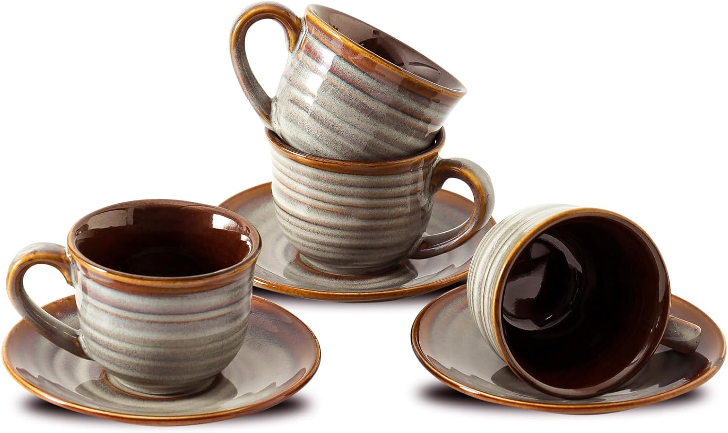 Italian Ceramic Espresso Cup Set